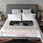 Gepersonaliseerde Zwangere Mama Zachte Fleece Blanke met Naam Foto Verjaardag Moederdag Cadeau voor Nieuwe Moeder