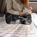 Gepersonaliseerde Zwangere Mama Zachte Fleece Blanke met Naam Foto Verjaardag Moederdag Cadeau voor Nieuwe Moeder