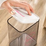 Boîte à friandises transparente personnalisée avec nom et texte Cadeau d'anniversaire pour maman papa animal de compagnie