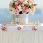 Henkilökohtainen herra ja rouva Wood Tabletop häät merkki Keepsake häät taulukko sisustus nimi Bridal Shower lahja Newlywedsille