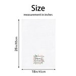 Personalized Watercolour Flower 100% Cotton Tea Towels with Name Mother's Day Birthday Gift for Mom Grandma