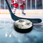 Personalized Hockey Puck with Photo and Text Wedding Birthday Gift for Hockey Lover Couple