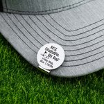 Personalizzato Best Grandpa Papa by Par Golf Ball Marker Magnetic Hat Clip con nome Regalo di compleanno per la festa del papà per gli appassionati di