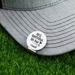 Personalizado Mejor Esposo Por Par Golf Ball Marker Magnético Hat Clip con Nombre Día de San Valentín Cumpleaños Regalo para Golf Enthusiast