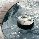 Personalized Hockey Puck with Photo and Text Wedding Birthday Gift for Hockey Lover Couple