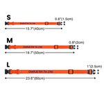 Personligt flerfärgat justerbart hundhalsband med reflekterande remsor och broderat namn och telefonnummer Present till husdjur