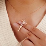 Personalised Hollow Baseball Bat Necklace with Name and Number Game Day Birthday Gift for Baseball Mom Women Athlete