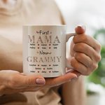 Personalized Flower Titles Butterfly Heart 11oz/15oz Ceramic Mug with Names Mother's Day Birthday Gift for Mom Grandma