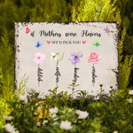 Personalisierte Aquarell Geburt Blumengarten Vintage Zinn Zeichen dekorative Wandmalerei mit Namen Muttertag Geburtstag Geschenk für Mama Oma