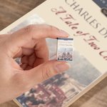 Personalizado Mini libro de la cubierta de acrílico Broche de solapa Regalo de cumpleaños para los amantes del libro Escritor