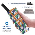 Personalized Super Absorbent Quick Dry Flower Beach Towel with Name Available Vacation Party Birthday Gift for Her