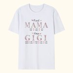 Personalisierte bunte Blumenstickerei T-Shirt mit Kindernamen Geburtstag Muttertag Geschenk für Oma