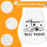 Personalised Best Friend Fist Bump Large Pet Shirts with Names Birthday Anniversary Gift for Dog Cat Lovers