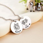 Personalisiertes Haustier Foto-Portrait Armband mit 1-5 Anhängern und Namen Geburtstags- und  Erinnerungsgeschenk für Tierliebhaber
