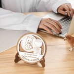 Henkilökohtainen eläinlääkäri Caduceus 3D veistämällä plaketti puinen koriste teksti syntymäpäivälahja eläinlääkäriopiskelijalle eläinlääkäriin