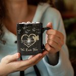 Tazza personalizzata We Love You Butterfly in ceramica da 11 oz 15 oz nera con nome Regalo per la festa della mamma per lei