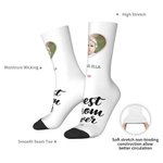 Personalised Best Mom Ever Adult Heart Photo Socks Clothing Accessory Mother's Day Birthday Gift for Mom