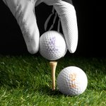 Gepersonaliseerde Geboortebloem Golfbal met Naam Verjaardagscadeau voor Golf Sportliefhebber