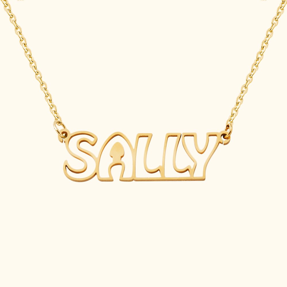 Collier Nom Personnalisé avec Lettre Pendentif de Lettre Bijoux pour Femme Cadeau St-Valentin Anniversaire pour Elle