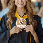 Henkilökohtainen eläinlääkäri Caduceus 3D veistämällä plaketti puinen koriste teksti syntymäpäivälahja eläinlääkäriopiskelijalle eläinlääkäriin