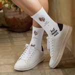 Personalised Best Mom Ever Adult Heart Photo Socks Clothing Accessory Mother's Day Birthday Gift for Mom