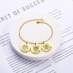 Personalisiertes Haustier Foto-Portrait Armband mit 1-5 Anhängern und Namen Geburtstags- und  Erinnerungsgeschenk für Tierliebhaber