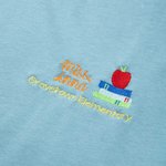 Personalized Embroidered Apple Book T-shirt Sweatshirt Hoodie with Name Multicolor Available Back to School Gift for Teacher School Staff