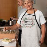 Personalisierte Aquarell Blume Schürze mit Namen und Tasche Muttertag für Mama Oma