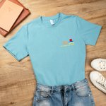 Personalized Embroidered Apple Book T-shirt Sweatshirt Hoodie with Name Multicolor Available Back to School Gift for Teacher School Staff