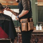 Personalizzato Multi-Comparto in pelle Forbici parrucchieri Waist Bag con nome Hairstylist Must Haves Regalo per parrucchiere Barber