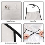 Personalisierte Aquarell Blume Schürze mit Namen und Tasche Muttertag für Mama Oma