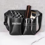 Personalizzato Multi-Comparto in pelle Forbici parrucchieri Waist Bag con nome Hairstylist Must Haves Regalo per parrucchiere Barber