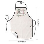 Personalisierte Aquarell Blume Schürze mit Namen und Tasche Muttertag für Mama Oma