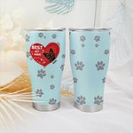 Personalisierte beste Katze Hund Papa Mama 30oz Becher Pet Lover mit 1-3 Namen Geburtstag Geschenk für Tierliebhaber