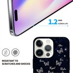 Personalisierte Sternenhimmel Herz Muster Telefon Fall mit Schmetterling und Name Muttertag Geburtstag Geschenk für Mama Oma