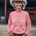 Personalised Colorful Floral Embroidery Sweatshirt with Kid Names Birthday Mother's Day Gift for Grandma