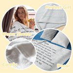 Personalized We Love You for All the Times Handwriting Love Letter Soft Blanket with Name Mother's Day Father's Day Gift for Family