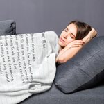 Personalized Handwriting Love Letter Soft Blanket with Name Mother's Day Father's Day Gift for Family