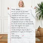 Personalized We Love You for All the Times Handwriting Love Letter Soft Blanket with Name Mother's Day Father's Day Gift for Family