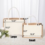 Gepersonaliseerde This Is Mom Oma Hoort Bij Jute Draagtas met 1-16 Geboorte Bloemen en Naam Moederdag Verjaardagscadeau voor haar