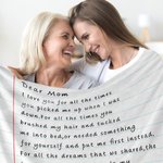 Personalized We Love You for All the Times Handwriting Love Letter Soft Blanket with Name Mother's Day Father's Day Gift for Family