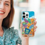 Personalized Grandma's Beach Buddies Flip Flop Phone Case for iPhone with Names Birthday Mother's Day Gift for Family