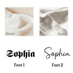 Coperta morbida con nome e cognome per biblioteca di design retrò personalizzata, regalo di compleanno per gli amanti dei libri