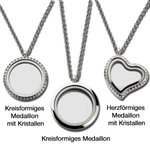 Personalisierte Halskette mit 1-7 Geburtssteinen und Lebensbaum in Schwebendem Medaillon Geschenk für Mutter Oma