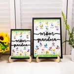 Personalisierte erste Mama jetzt Oma Schmetterling Holzschild mit Namen Muttertag Geburtstag Geschenk für Mama Oma