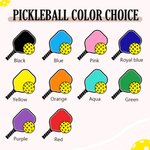 Personalisierte Multicolor Pickleball Leinen Kosmetiktasche mit Namen und Handgelenkband Geburtstag Team Geschenk für Pickleball Spieler Liebhaber