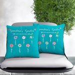 Funda de almohada personalizada Mariposa 1-14 Flores de Nacimiento con Nombre y Texto Regalo de inauguración del Día de la Madre para Ella