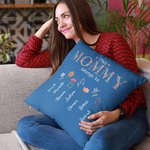 Personalized This Belongs To 1-16 Birth Flower Pillow Cover with Name Housewarming Mother's Day Gift for Mom Grandma