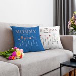 Personalized This Belongs To 1-16 Birth Flower Pillow Cover with Name Housewarming Mother's Day Gift for Mom Grandma