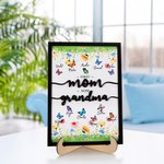 Personalisierte erste Mama jetzt Oma Schmetterling Holzschild mit Namen Muttertag Geburtstag Geschenk für Mama Oma
